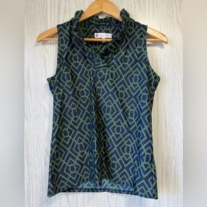 Jude Connally Sleeveless Ruffle-Neck Top Size S LNC